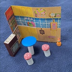 Vintage Barbie’s Room-Fulls Country Kitchen Partial Set